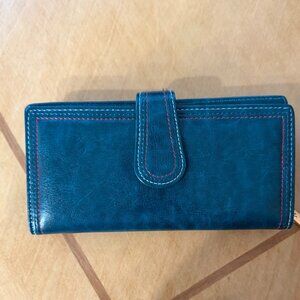 Womens Wallet, Teal Blue, Like New
